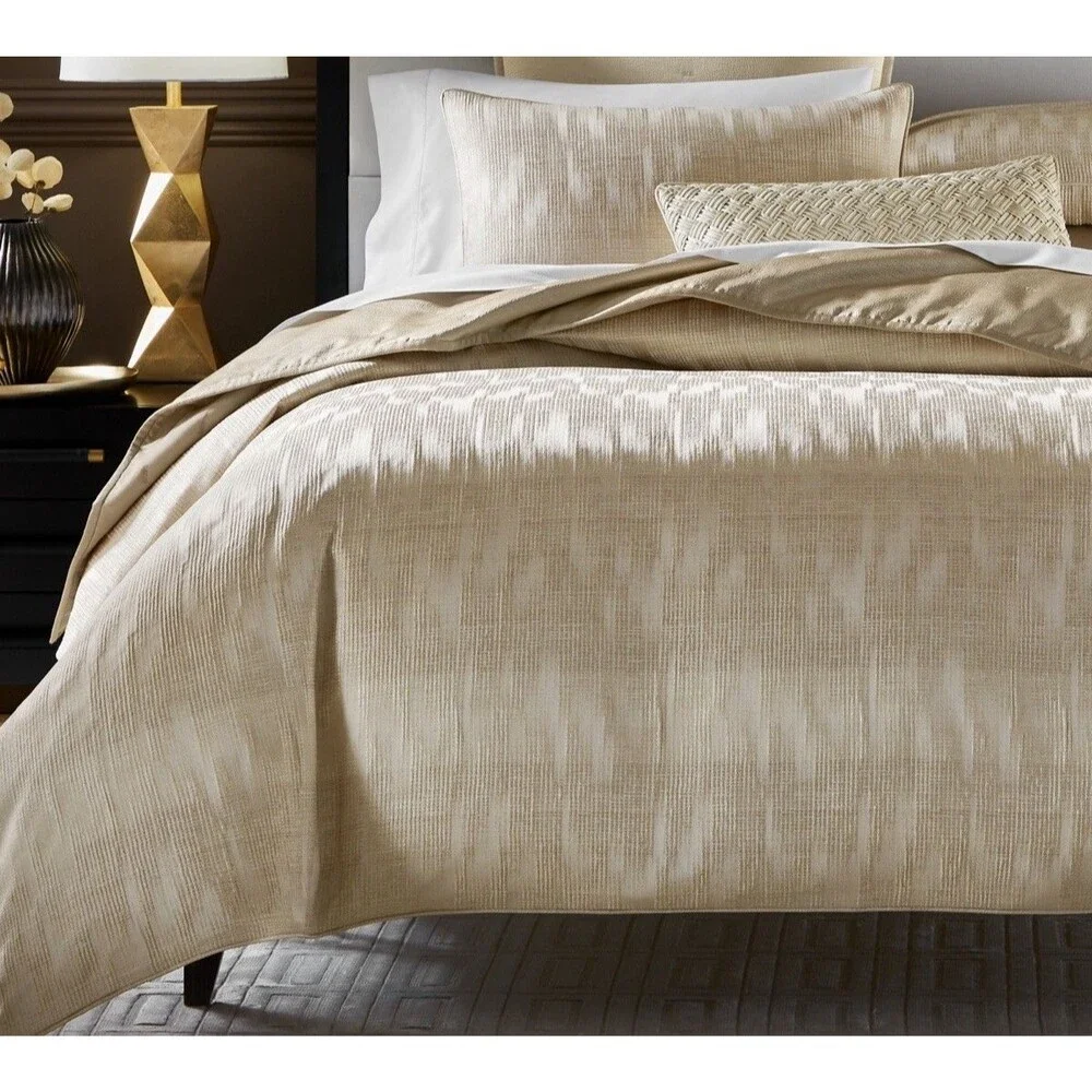 Hotel Collection 3PC King Gilded Stripe Duvet Cover And Shams Set
